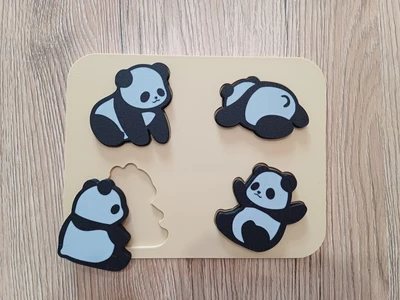 Panda - puzzle for kids