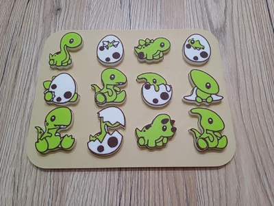Dino eggs - puzzle for kids