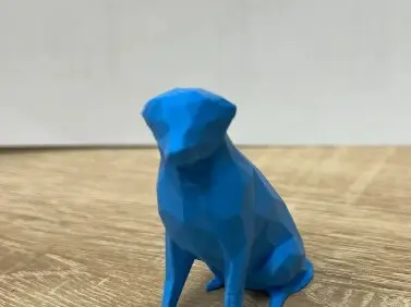Low poly dog labrador