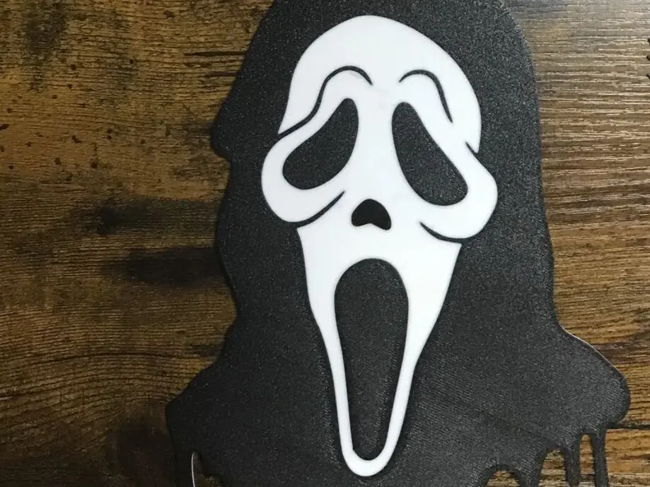 Scream mask wall art