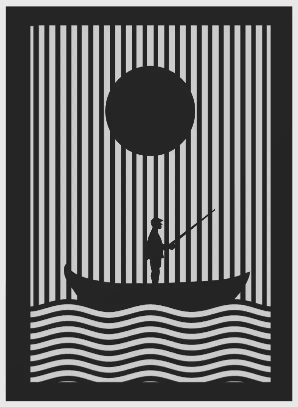 Fisherman on boat