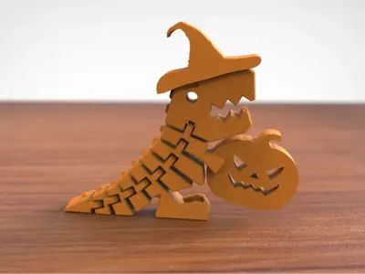 Flexi Dino Pumpkin (Halloween Edition)