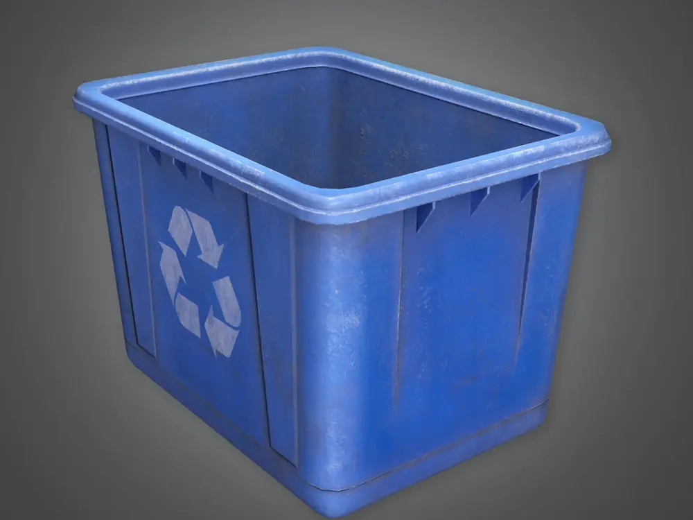 cubo de reciclaje