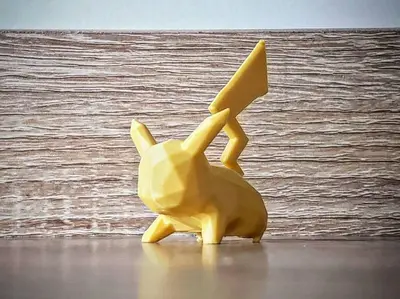 Pikachu attack - low poly (pokemon)