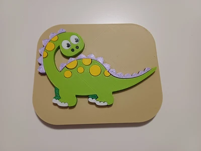 Happy dino - puzzle for kids