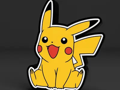 Pikachu Sitting LED LightBox (Pokemon)