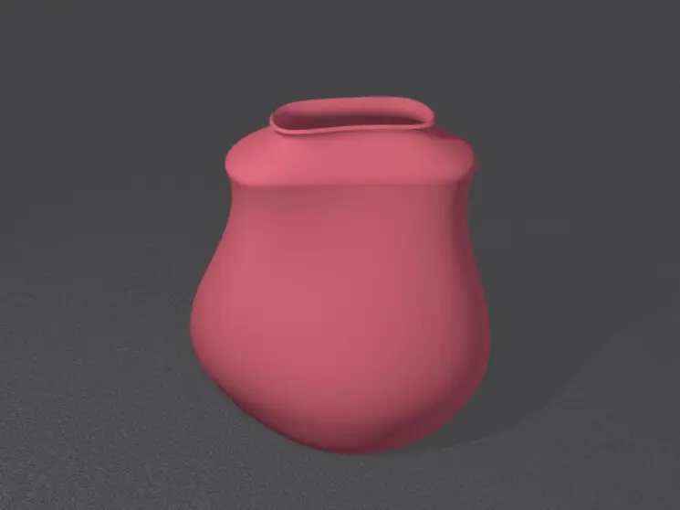 Free shape unique vase