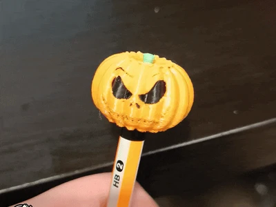 Spooky Spin Pumpkin - Jack Skellington Topper