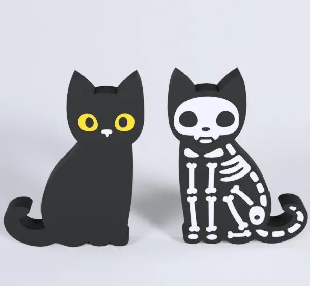 Halloween cat bones