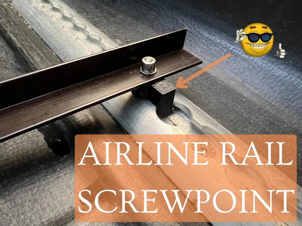 Airline Rail Airplane Fix mount M5 Zurrschiene 20
