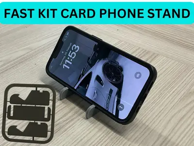 Kit Card Phone stand fits most phones with case