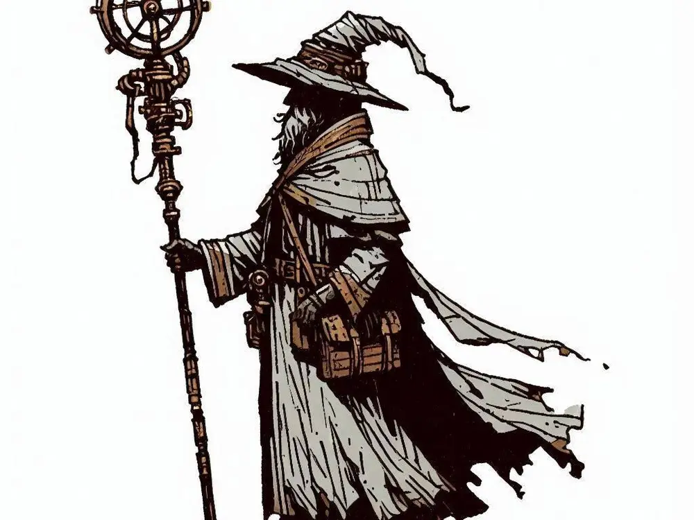 Steampunk Wizard Hueforge