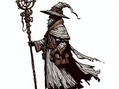 Steampunk Wizard Hueforge