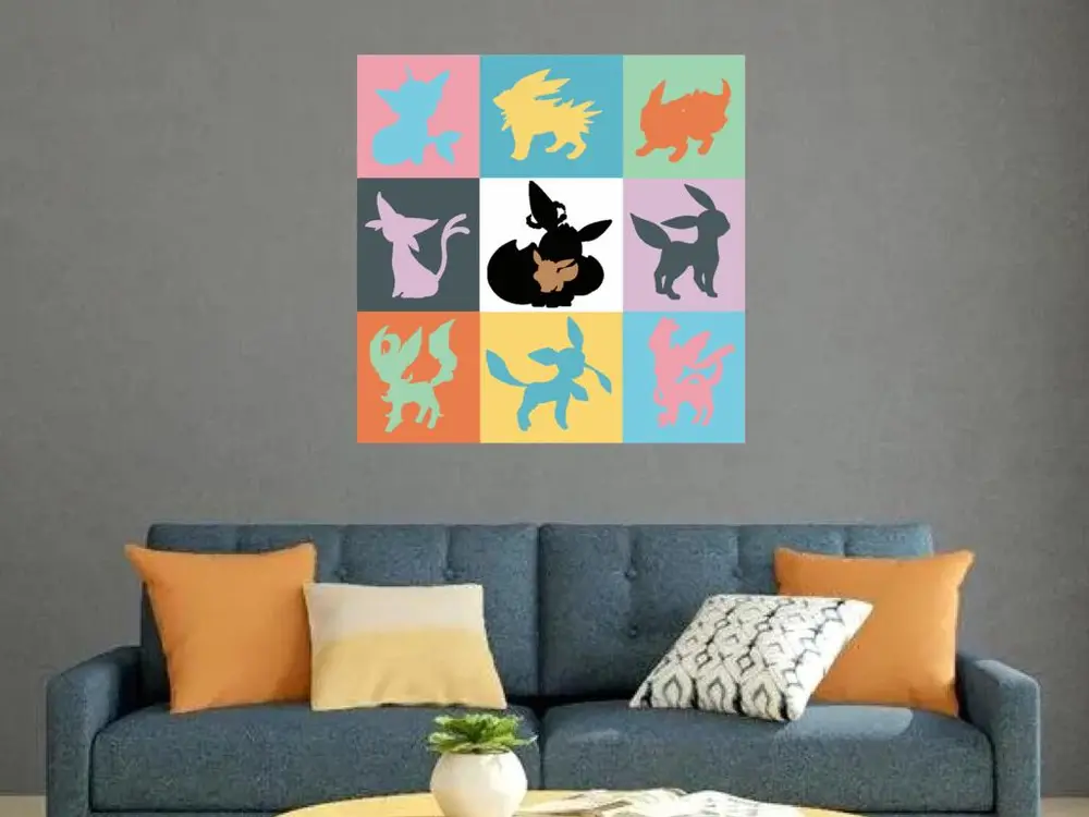 Eevee Evolutions Wall art