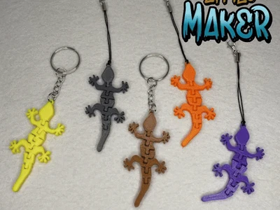 Flexi lizard - Lizard keychain