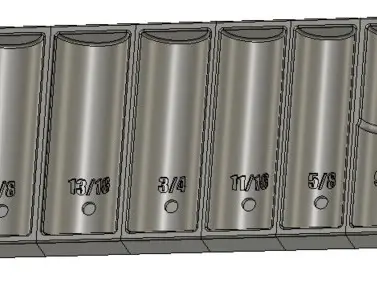 Kobalt Deep Socket SAE Modular Tray