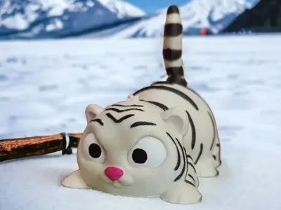 Cute Tiger Money Bank ( No Supports )