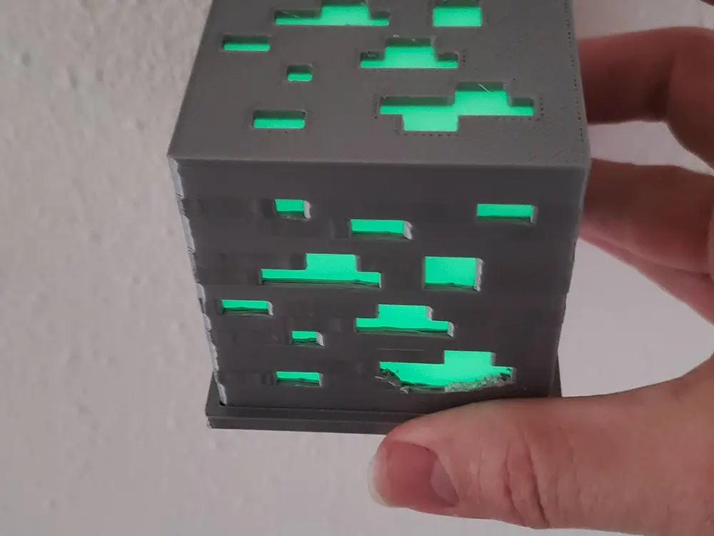 Glow MC ore block