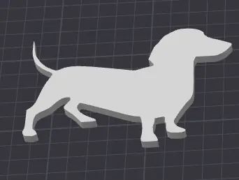 Silueta perro salchicha