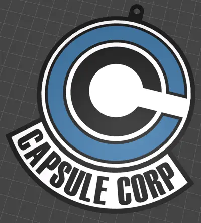 Capsule Corp keychain
