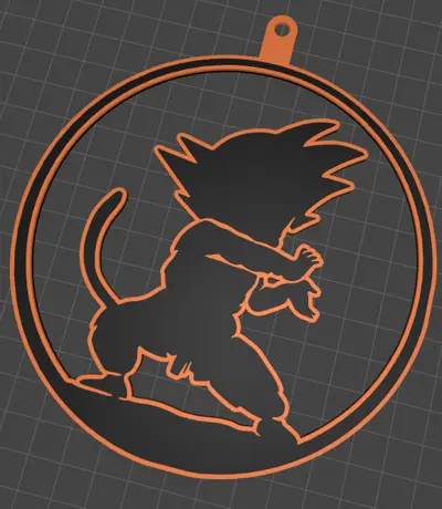 Kame Hame Ha Keychain