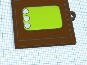 Llavero pie dino