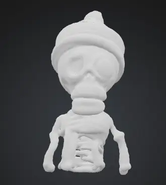 Skeleton with Knitted Details