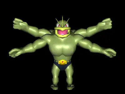 pokemon BR_Machamp verde