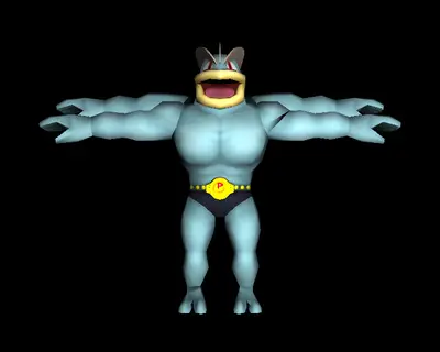 pokemon BR_Machamp azul