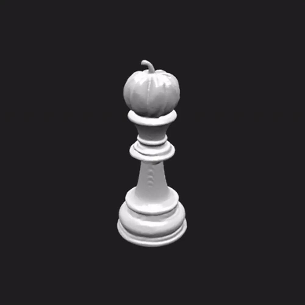 King Chess Piece Halloween Pumpkin Halloween