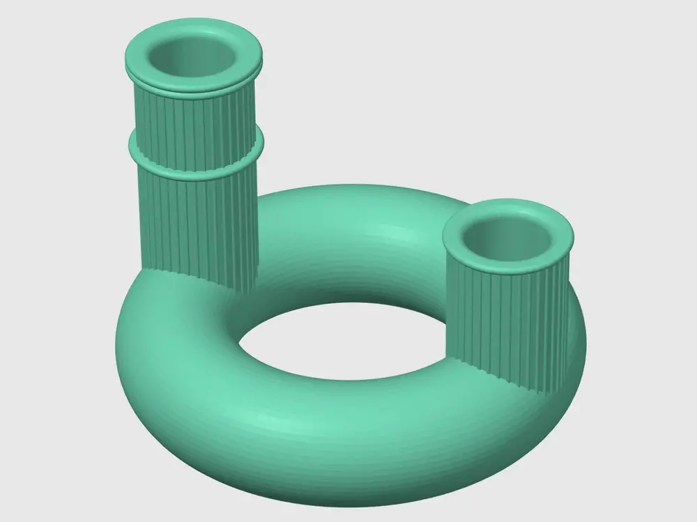 Double candle holder