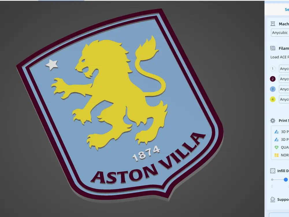 Aston Villa Plaque / Badge