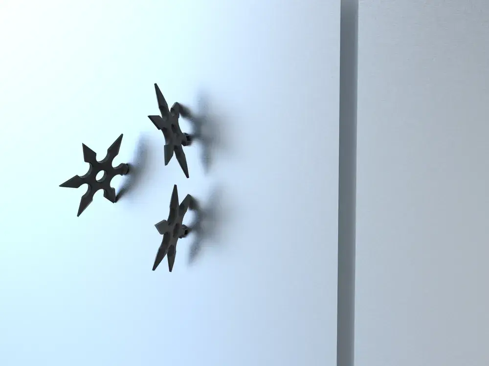 Shuriken Ninja Fridge Magnet