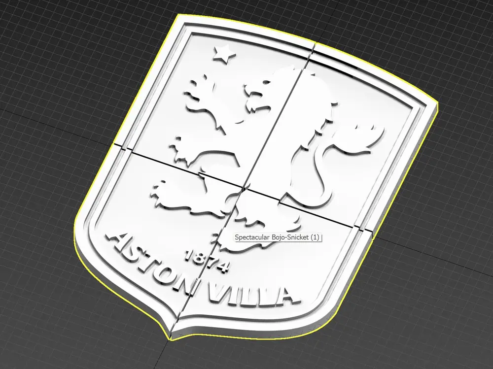 Tiled Aston Villa Plaque