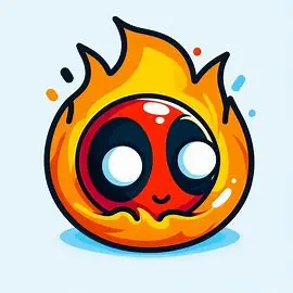 Llavero Deadpool bola fuego