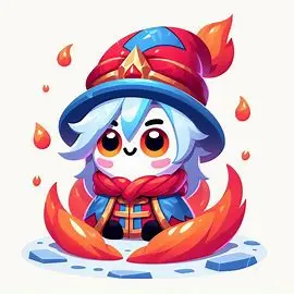 Llavero nieve y fuego