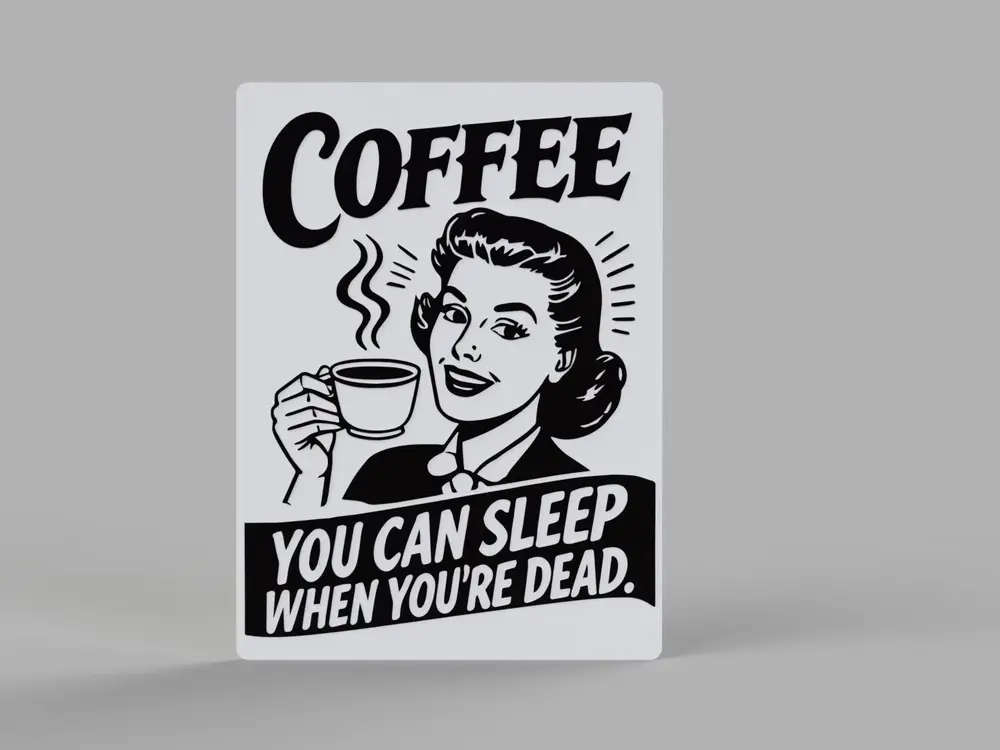 Retro Coffee Wall Art