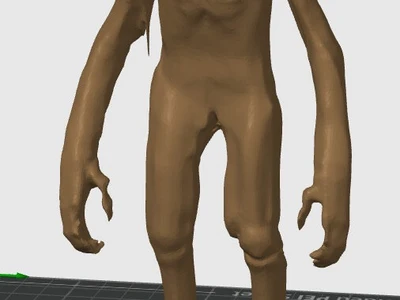 AI Skeleton slender - MakerOnline 3D Model | 3Drop