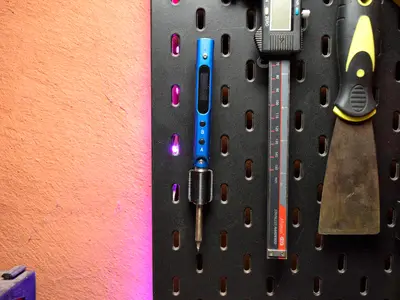 Support for soldering iron SQ-001 or TS100 for Ikea Skadis
