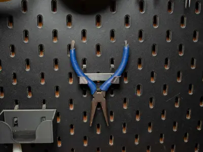 Clamp holder for Ikea Skadis