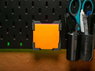 Support for Postit for Ikea Skadis