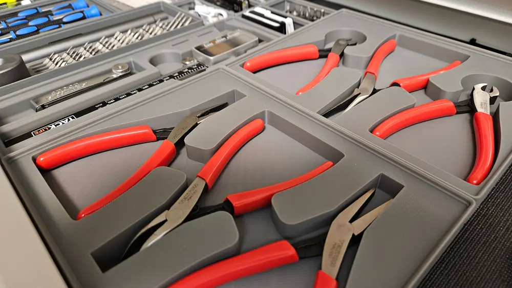 Gridfinity Tekton Mini Pliers Set Organizer - Makeronline - More