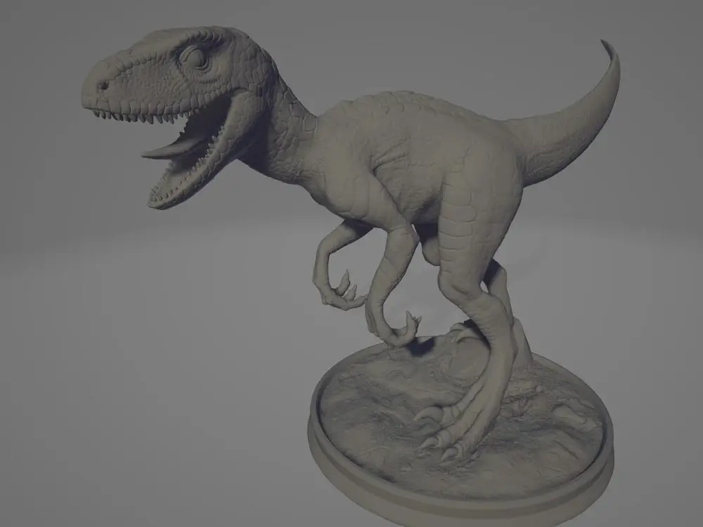 Dinosaur Raptor cleanup
