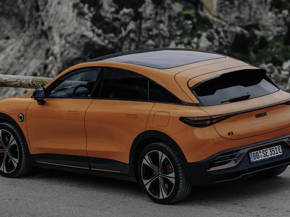Orange toy car