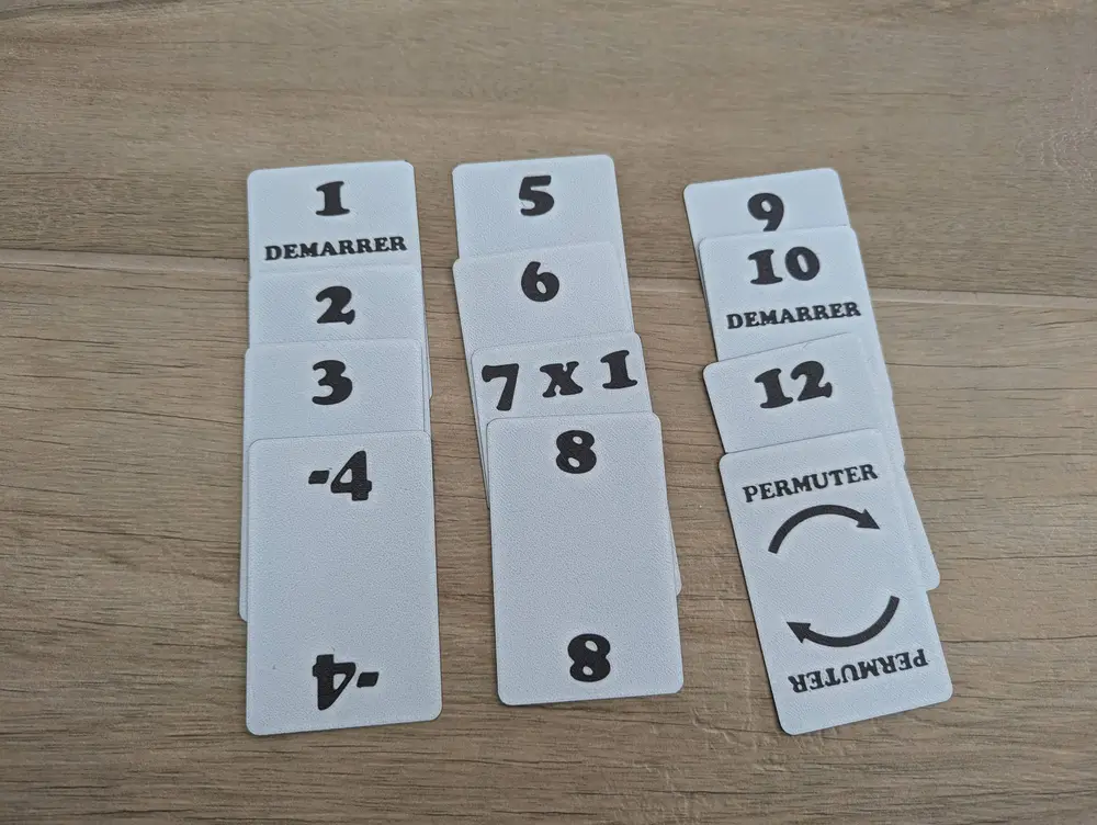 Card for tactik game