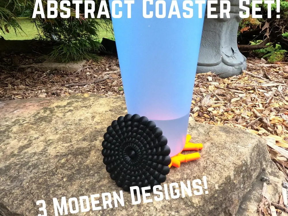 Abstract Coaster Set (3 Modern Designs)