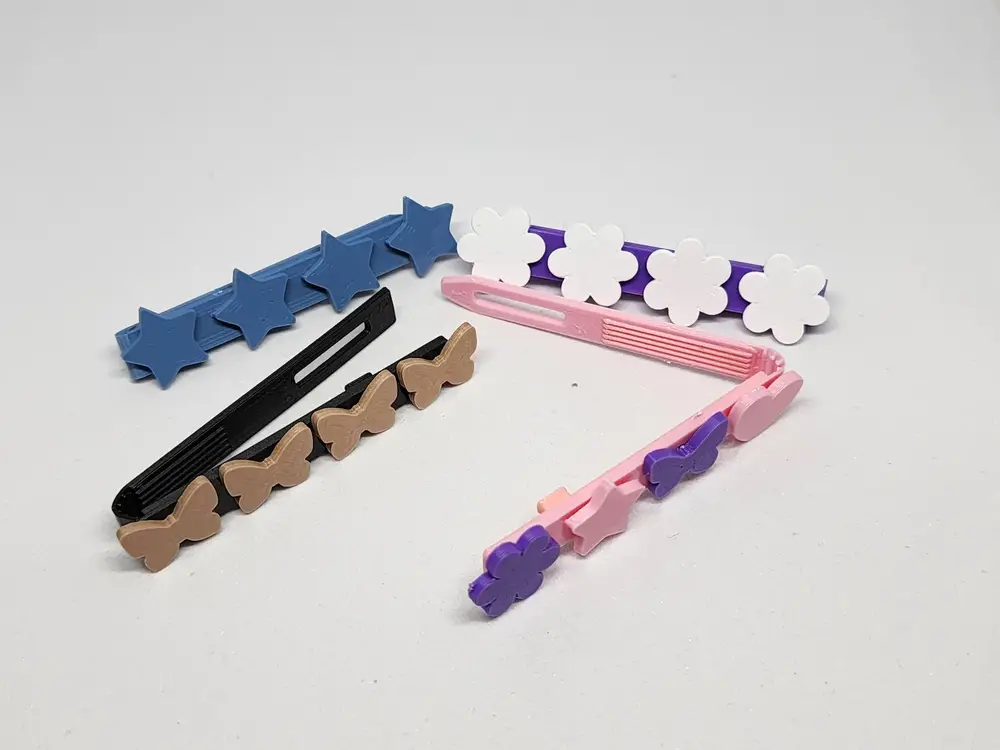 Edit Model:Customizable Hair Clips Kit Card