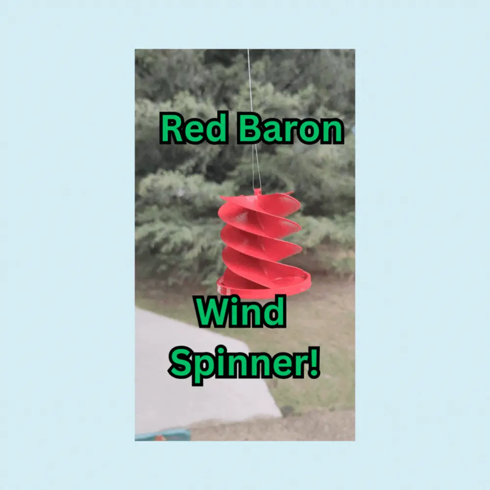 Red Baron Wind Spinner (4 Spirals)