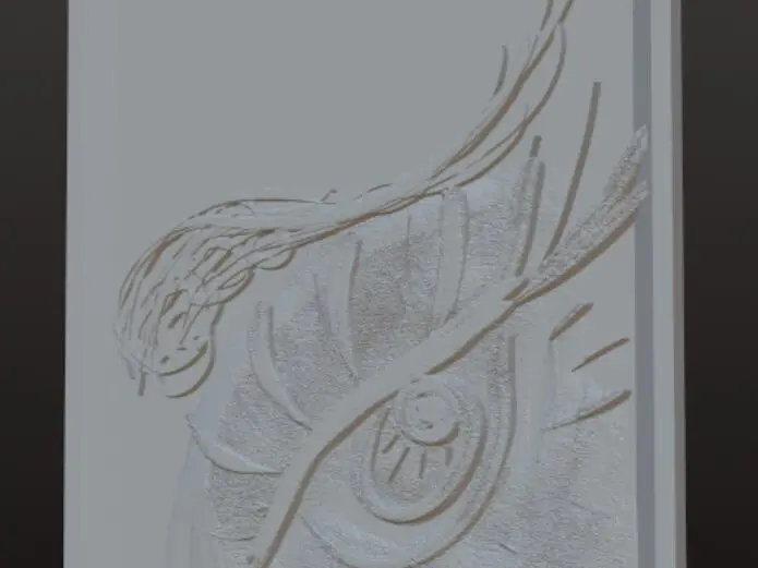 Litofania boceto de ojo