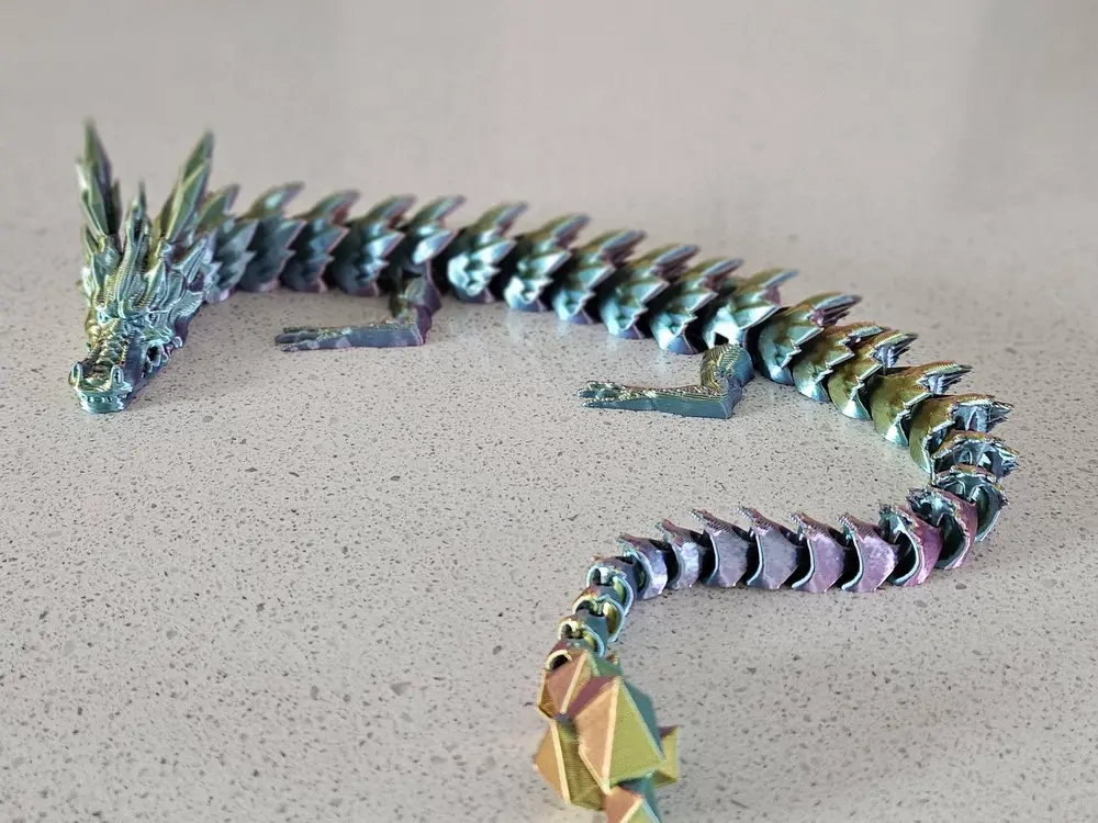 Crystal Horned Flexi dragon